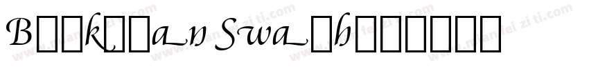 Booksman Swash字体转换
